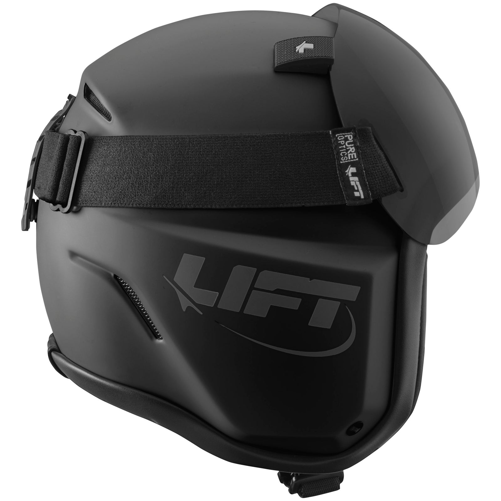 AV-1 KOR With Visor - Matte Black - LIFT Aviation