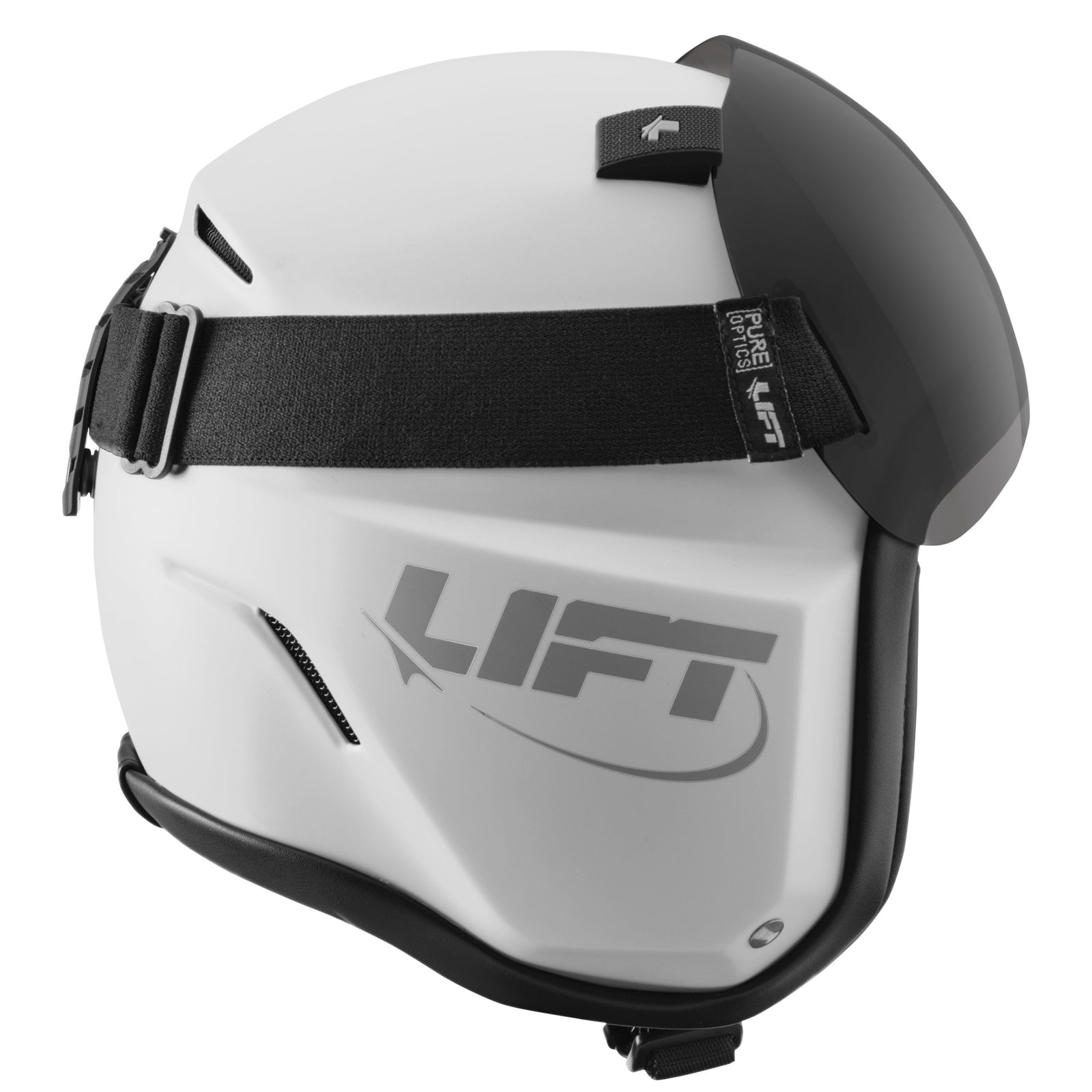 AV-1 KOR With Visor - Matte White - LIFT Aviation