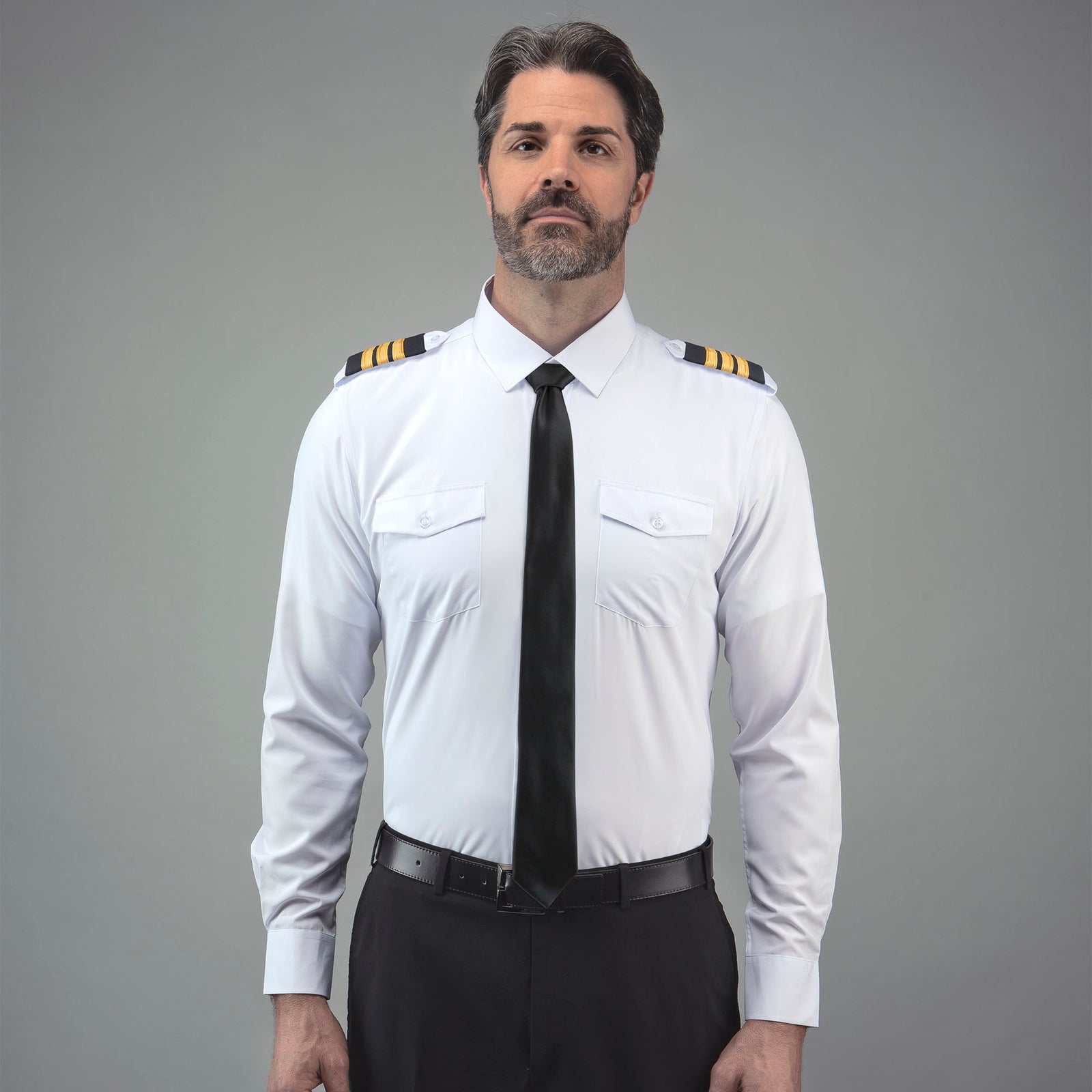 Flextech - Professional Pilot Shirt Long Sleeve Winged - LIFT Aviation