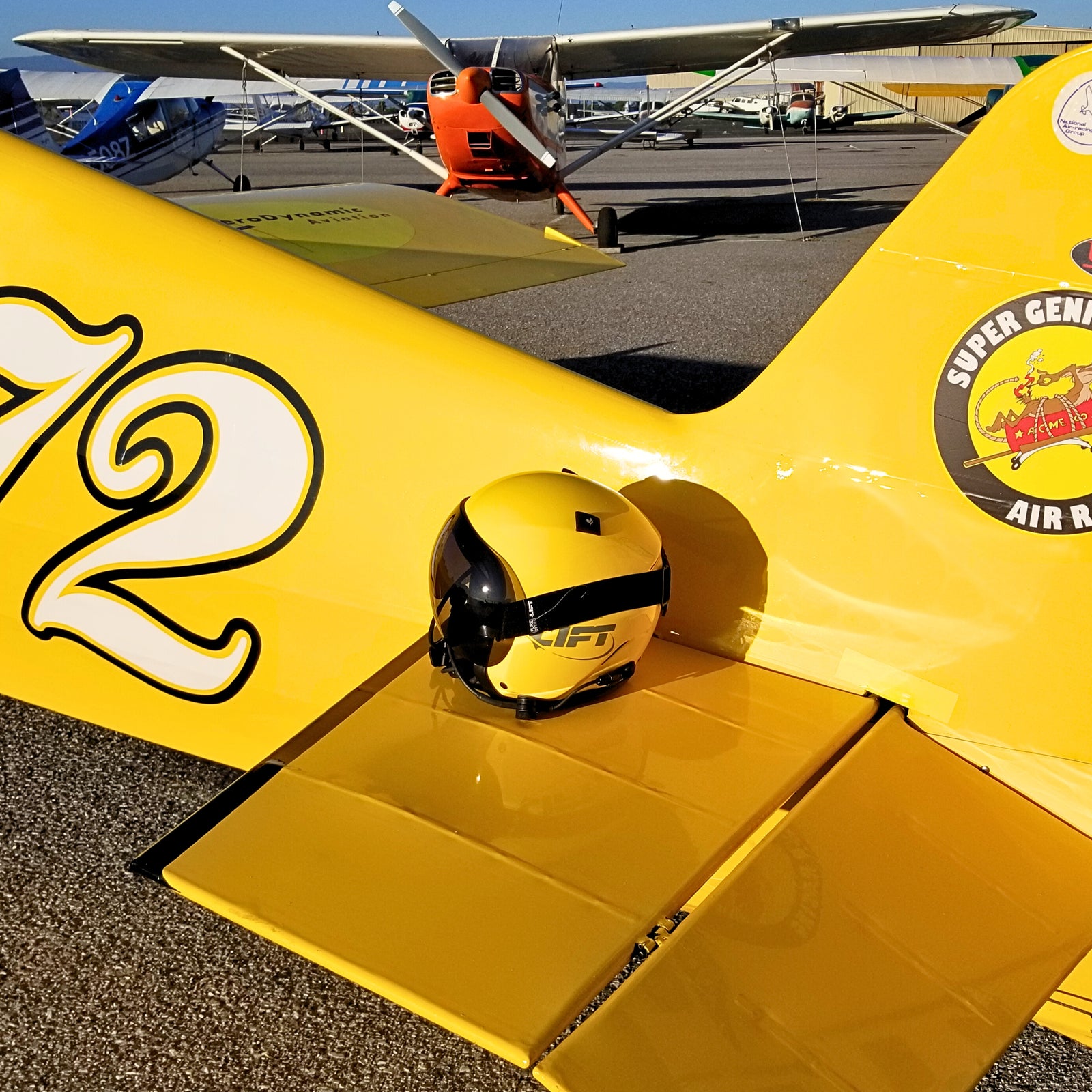 AV-1 KOR With Visor - Yellow, Customizable - LIFT Aviation