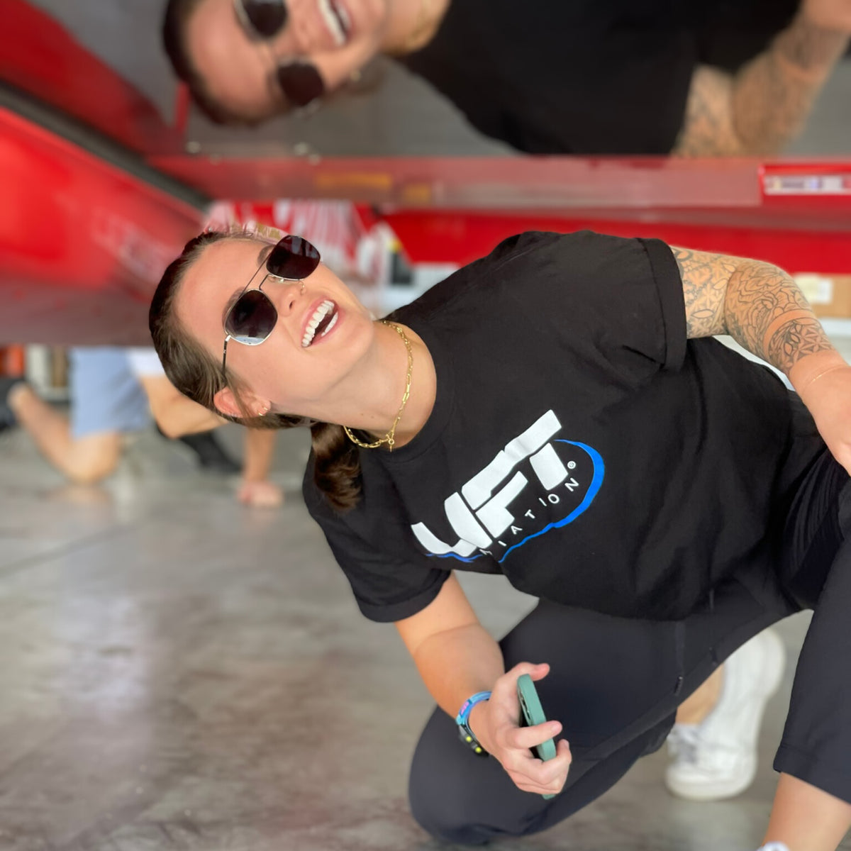 Tanium AVX Aviator Sunglasses - Silver - LIFT Aviation