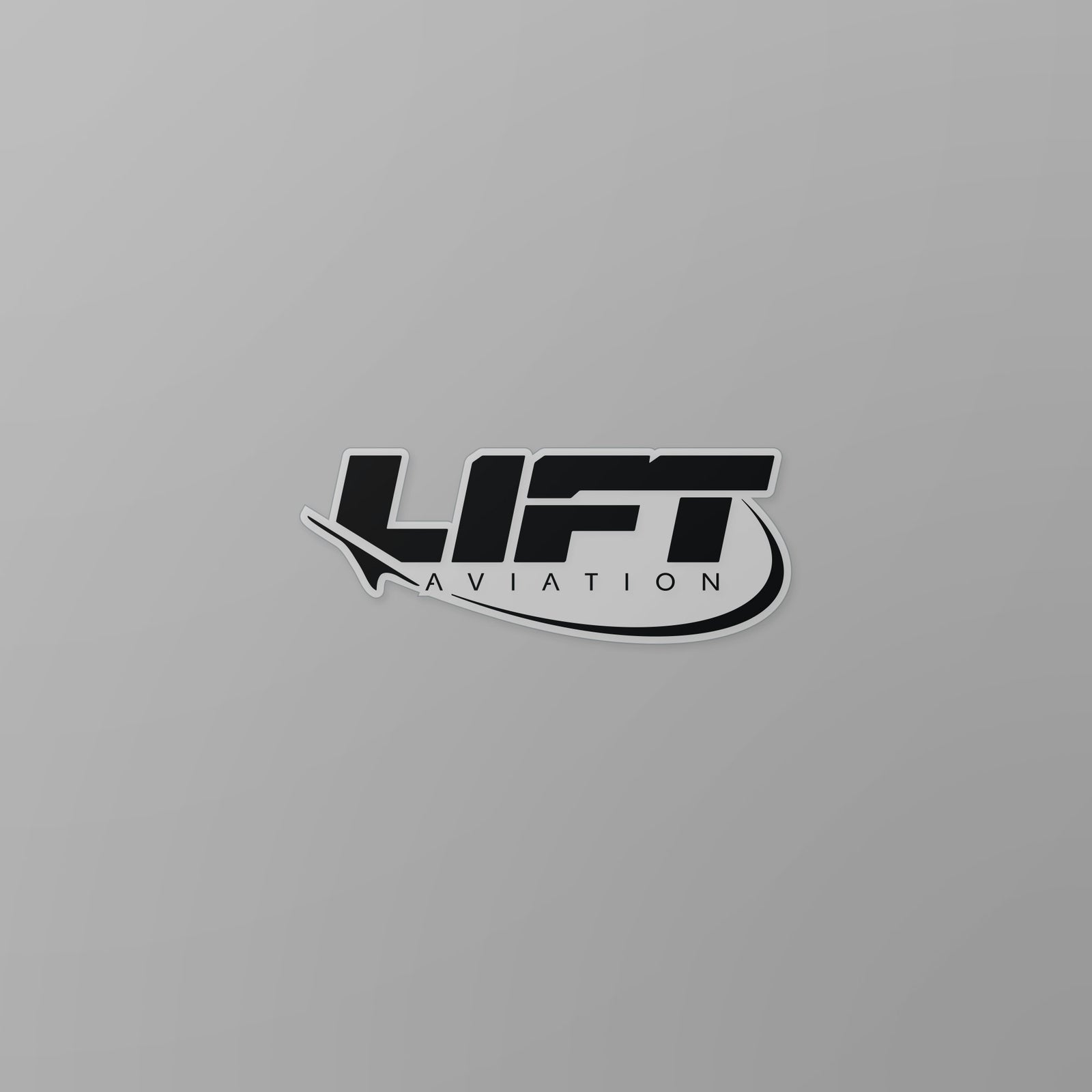 LIFT Aviation 3" Sticker All Black - LIFT Aviation