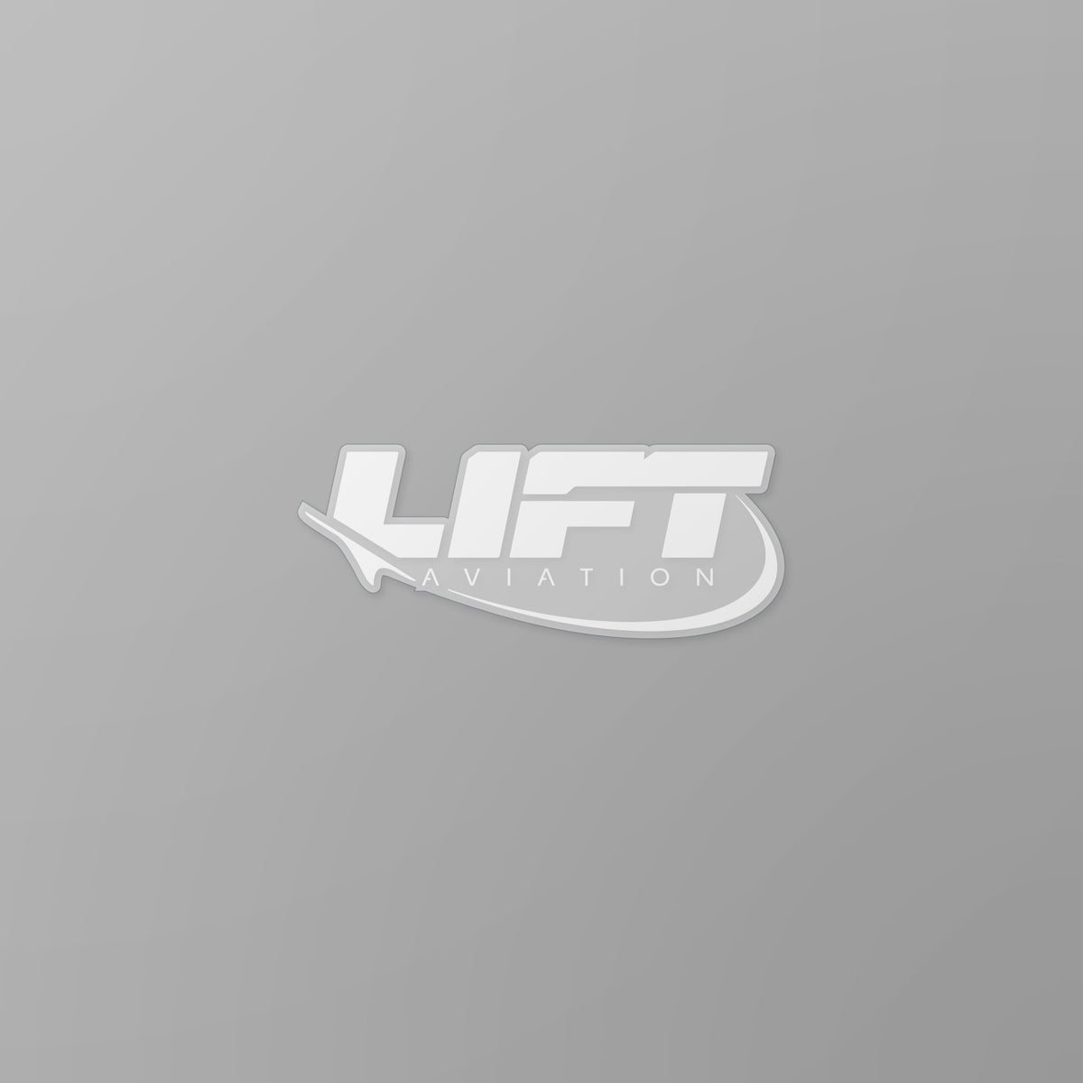 LIFT Aviation 3" Sticker All White - LIFT Aviation