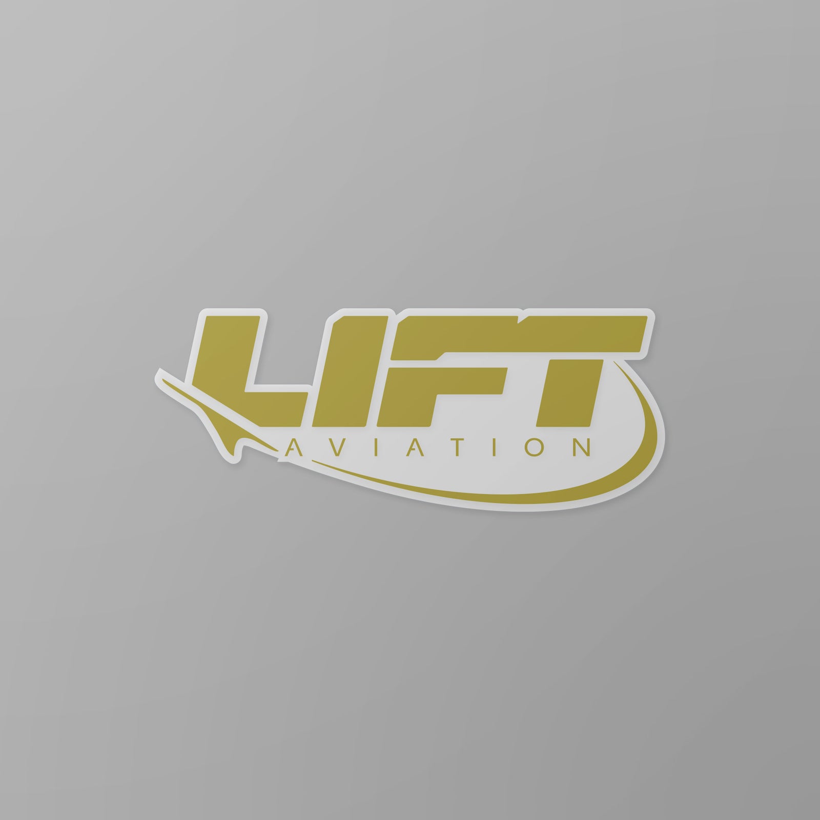 LIFT Aviation 5" Sticker Gold - LIFT Aviation